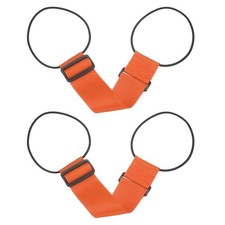Luggage Straps Bag Bungee, 2 Pcs Suitcase Straps Adjustable Belt, Orange