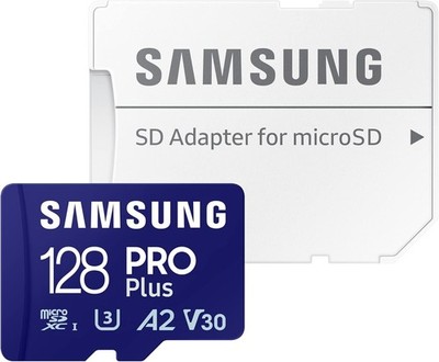 Samsung PRO Plus 128GB microSD microSDXC + Adapter for Android, GoPRO MB-MD128SA