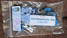 Mixed Lot  Sew On Googly Wiggle Eyes  Blue Safety Eyes for Stuffed Toys