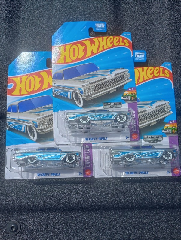 🔥🔥🔥 HOTWHEELS 2026 EXCLUSIVE ZAMAC '59 CHEVY IMPALA 🔥  LOT OF 3  🔥🔥🔥