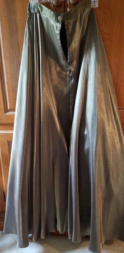 JS Collections Vintage Long Cocktail Skirt Bronze Metallic Lined Size 6 EUC - Image 2 of 4