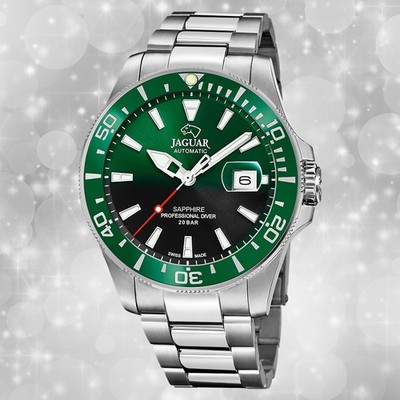 Jaguar Herrenuhr Edelstahl silber Jaguar Pro Diver Armbanduhr UJ886/6