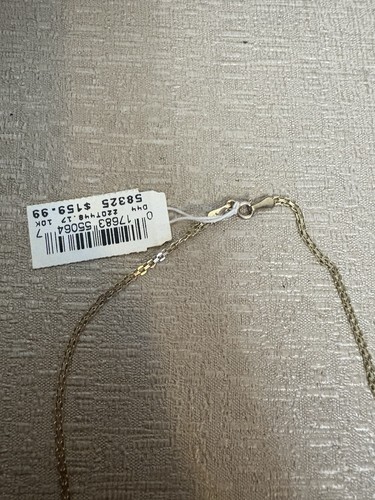 Neu mit Etikett religiös filigran Charm Kreuz Halskette massiv 10k Gold 4 Gramm 16,25 Zoll - Bild 3 von 9