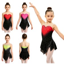 Girls Leotard Unitard Jumpsuit Show Bodysuit Competition Dance Training Ballet