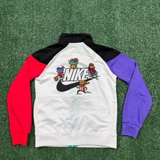 Nike Windbreaker Jacket YOUTH Size 4T White Full Zip Performance BOYS KIDS