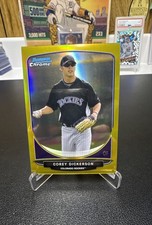 2013 Bowman Chrome Gold Refractor Corey Dickerson /50 Rockies BCP65 Clean