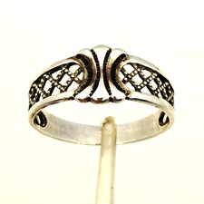 Vintage Luxury Soviet RING Silver⭐️925 stamp Star USSR-size: 10US (20mm)| UA #88