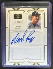 2024 Topps Definitive Wade Boggs Jersey Auto #/40