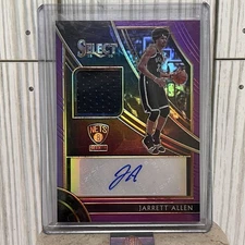 2019-20 Panini Select Auto Memorabilia Purple /99 Jarrett Allen #AM-JAL Auto