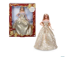 Barbie Signature Holiday Barbie 2025 – Gold Gown – Brand New & Sealed