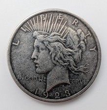 1923 American Silver Peace One Dollar Coin