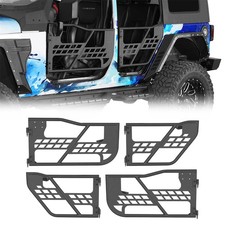 Rock Crawler Front Rear Tubular Half Doors For Jeep Wrangler Jk 07-18 4-door