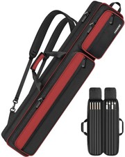 Pool Cue Case 4x5, Stick with Red/Black