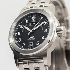 Full Set **NEAR MINT** ORIS Big Crown 7500 Automatic Black Swiss Made 39mm Men's 4