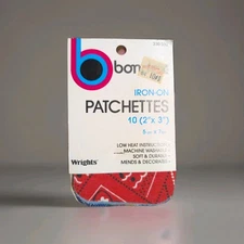 Vintage Wrights BONDEX PATCHETTES 2" X 3" Iron-On Patches 230 032 NOS
