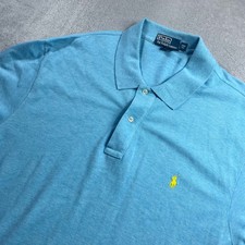 Polo Ralph Lauren Mens 2XB Big Heather Blue Short Sleeve Pony Logo Polo Shirt