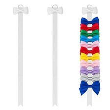 3 Pcs Bow Holder for Girls Hair Bows, 38" Long Wall Hanging Hair Bow Organizer