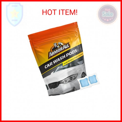 #ad Armor All Car Wash Pods Pre Measured Dissolvable Super Concentrated Formula $11.00