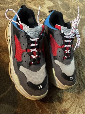 Size 8 - Balenciaga Triple S Sneaker 2018 Blue Red