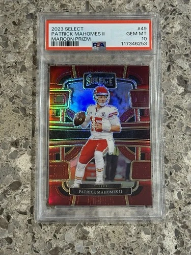 Patrick Mahomes 2023 Panini Select Maroon Prizm #’d/149 PSA 10 GEM MINT
