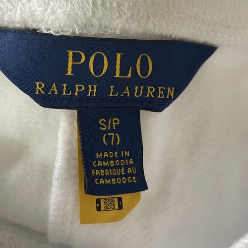 Polo Ralph Lauren Juniors Shorts White Fleece Sweat Little Pony Size S (7) - Picture 4 of 4