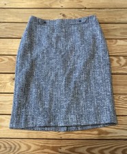 Ann Taylor Women  s Textured pencil skirt Size 2 Black S9