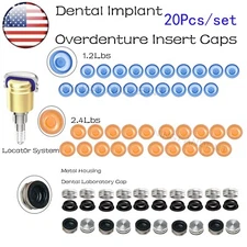 US Dental Universal Locator Abutments Retention Caps Replace Inserts 1.2/2.4Lbs