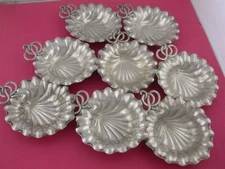 8 Sterling GORHAM Bon Bon Nut Dishes / Card Holders ART NOUVEAU Lily Pads