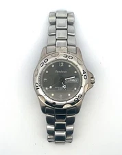 Armitron 37mm Men’s Quartz Watch 20/1429 Rotating Bezel Day/Date Indicator