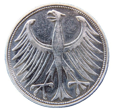 GERMANY. 1968, 5 Mark, Silver, J - NGC PF67 - Raiffeisen, Hamburg