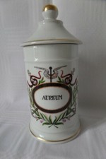 POT A PHARMACIE AUREUM porcelaine de luxe FD CHAUVIGNY