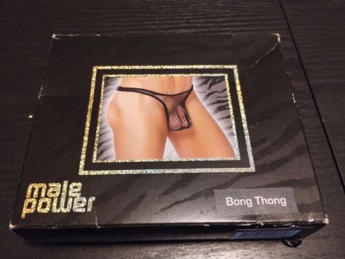 Male Power Bong Thong - Stretch Net Nylon Spandex- Sexy Underwear S/M - Picture 1 of 10
