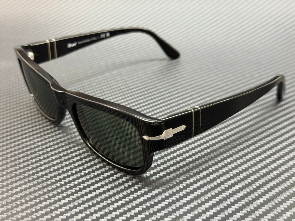 PERSOL PO3326S 95 31 Black Green Men's 54 mm Sunglasses | eBay