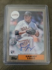 2022 Topps Series 2 - 1987 Topps Baseball Autographs #87BA-SL Sammy Long (AU,...