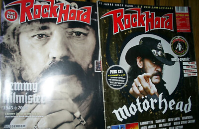 2 x ROCK HARD HEFTE mit Titelstory MOTORHEAD  - RAR