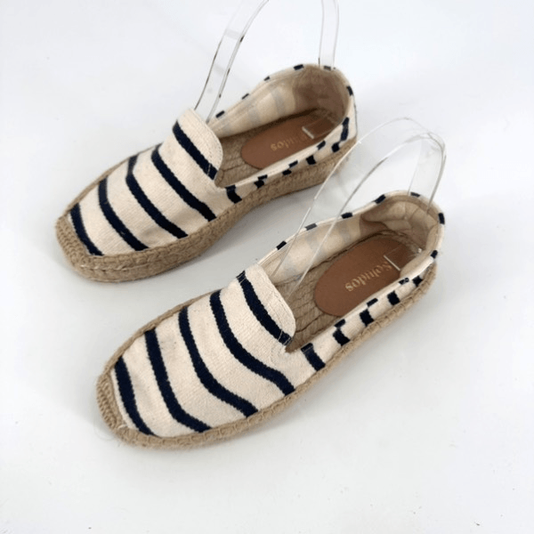 Soludos Smoking Slipper Espadrille slip on shoes striped  display picture 1