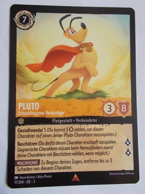 Disney Lorcana Karte Die Tintenlande 17/204 PLUTO