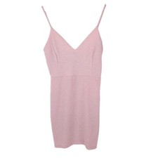 Windsor Dress Womens Medium Mini Short Glitter Sleeveless Sexy Bodycon Cutout 