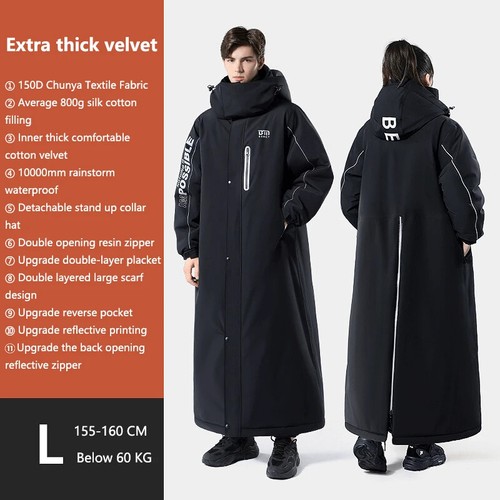 Waterproof Velvet Thickening Snowmobile Jackets Outdoor Riding Cold-proof Suits - Picture 37 of 40