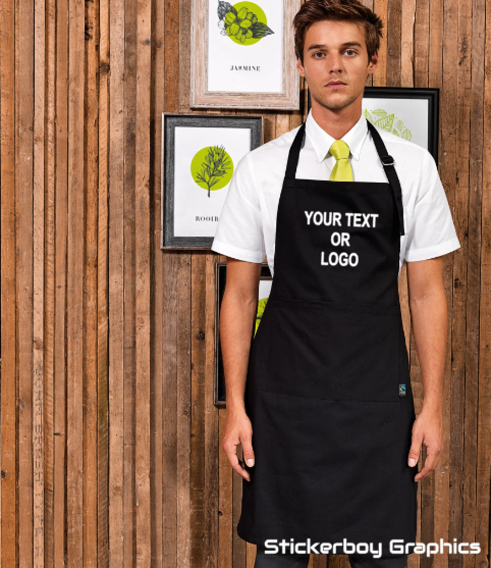 Bib Apron Chef Cook Mens Ladies Long Workwear Kitchen Aprons PR165