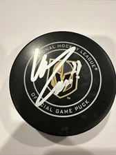 William Carrier Vegas Golden Knights Autographed Official Game Puck Signed