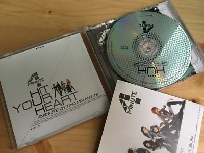 4Minute Hit Your Heart 2econd Mini Album Thailand-Promo CD DVD