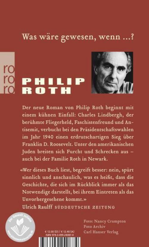 Thumbnail - Philip Roth / Verschwörung Gegen Amerika / 9783499240874