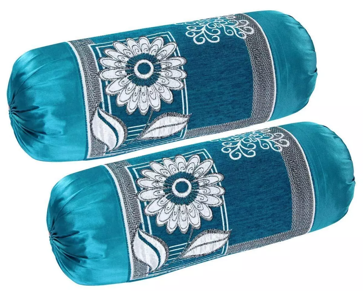 Turquoise bolster cheap pillow