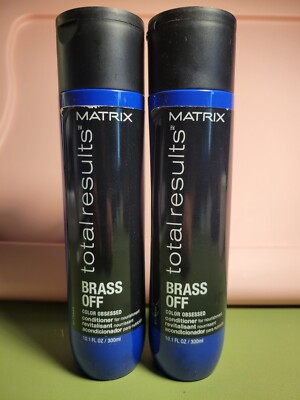 Matrix Total Results BRASS OFF Lot of 2 Conditioner Color Obsessed 10.1 Oz Each