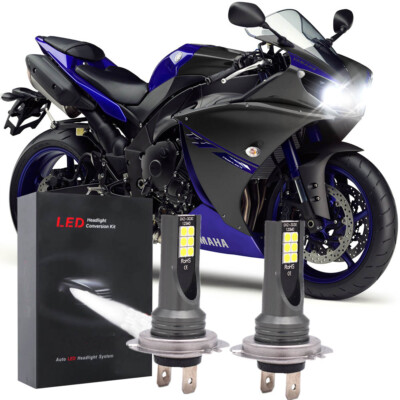 For Yamaha YZF R1 2007-2014 -6000K WHITE H7 LED Headlight