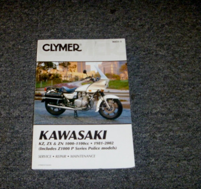 1984 Clymer Kawasaki KZ ZX ZN 1000 1100 & Z1000P Police Service