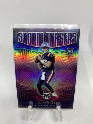 2021 Mosaic MAC JONES RC Rookie STORM CHASERS PRIZM - SSP CASE HIT Patriots