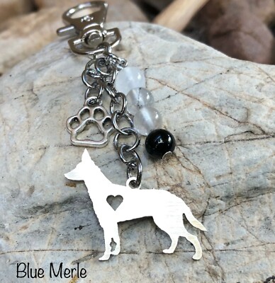 Koolie german coolie key chain dog keychain bag charm key