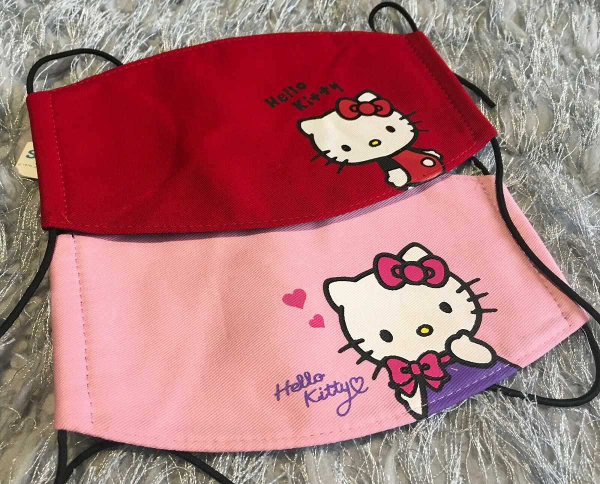 Hello Reverse Mask Hello Kitty Pink Face Mask